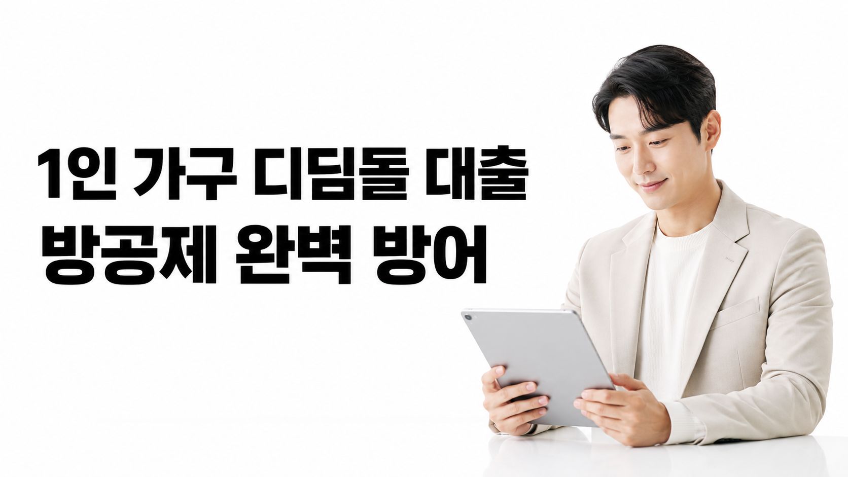 30대 미혼 1인 가구 디딤돌 대출 방공제 한도 삭감 5천만 원 완벽 방어