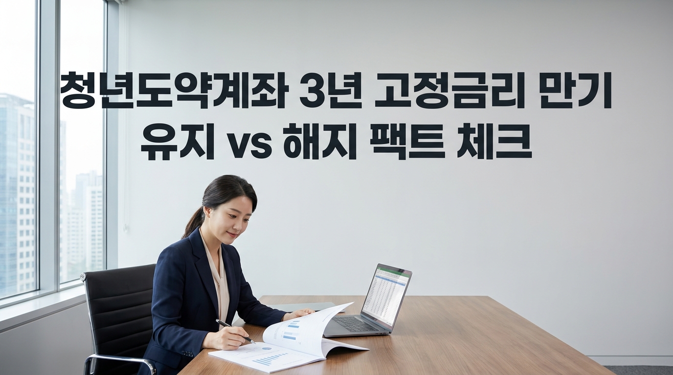 청년도약계좌 3년 고정금리 종료 이후 변동금리 전환 시 발생할 이자 차액과 해지 시 기회비용을 비교한 수익률 시뮬레이션 표
